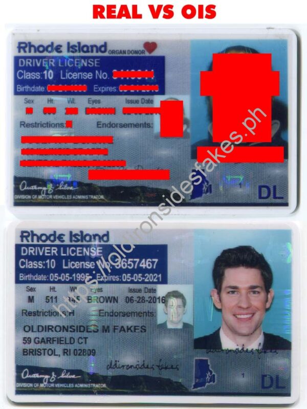 OldIronsidesFakes PH - Rhode Island Driver License(Old RI)