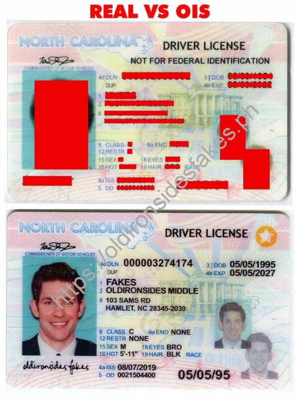 North Carolina Driver License(NC) | old ironsides fakes