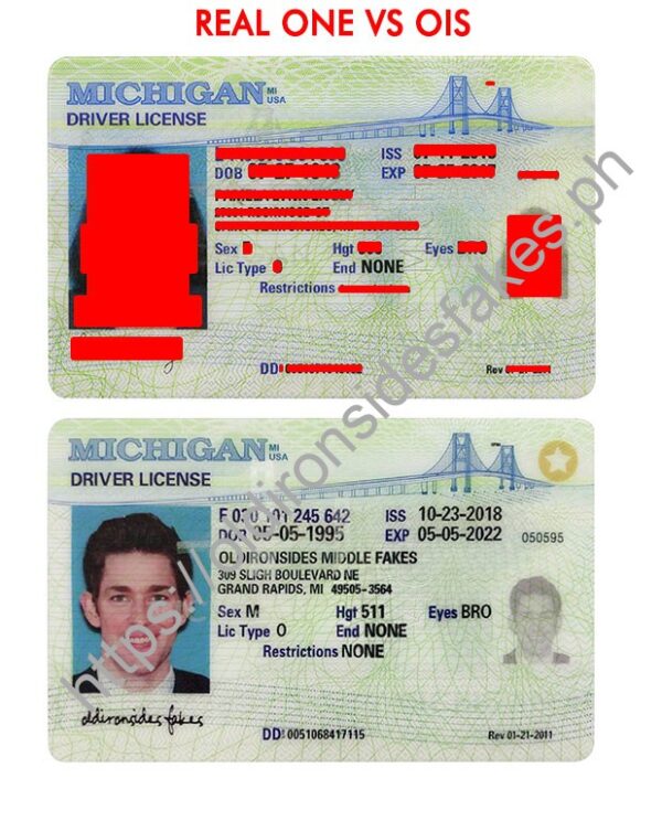 Michigan Driver License (MI) - OldIronsidesFakes PH