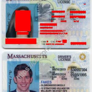 Massachusetts Driver License (New MA O21) | old ironside fake