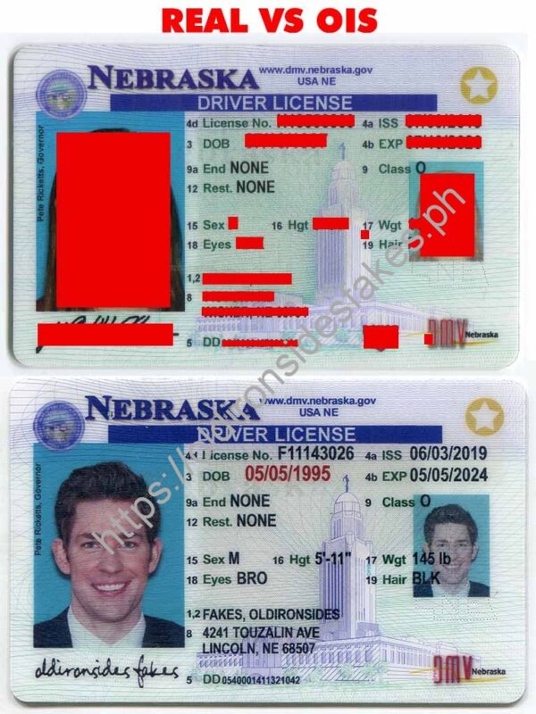 Nebraska Driver License (NE) - OldIronsidesFakes PH
