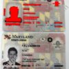 Maryland Driver License (New MD) - OldIronsidesFakes PH