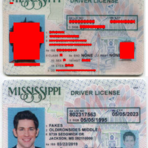 Mississippi Driver License (MS O21) | old ironside fake